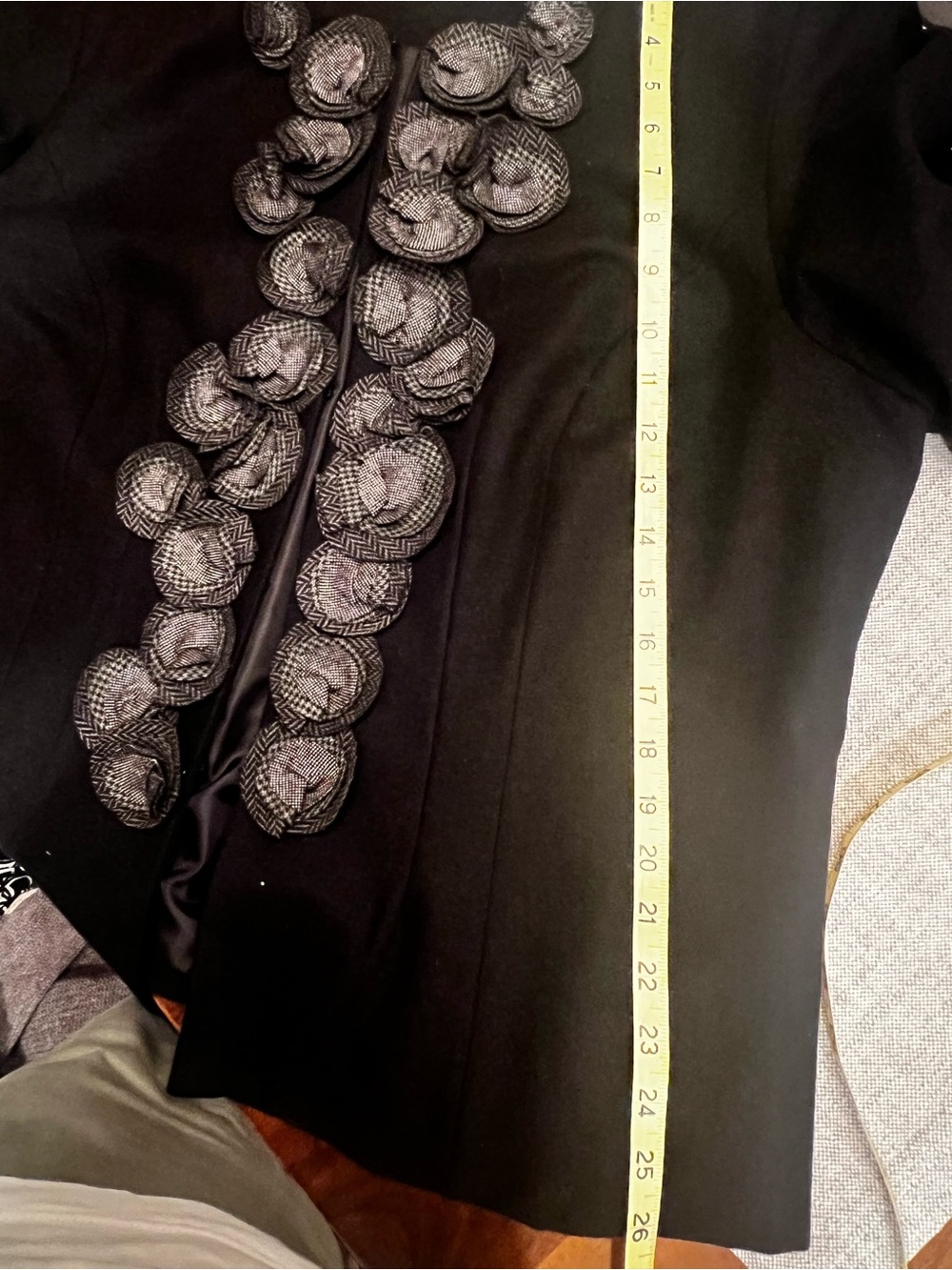Coldwater Creek Black Ruffle-Trim Blazer - Picture 9 of 11